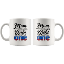 Load image into Gallery viewer, RobustCreative-Russian Mom of the Wild One Birthday Russia Flag White 11oz Mug Gift Idea
