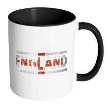Load image into Gallery viewer, RobustCreative-Retro Vintage Flag English England 11oz Black &amp; White Coffee Mug ~ Both Sides Printed
