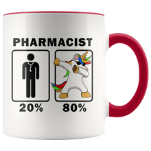 Load image into Gallery viewer, RobustCreative-Pharmacist Dabbing Unicorn 80 20 Principle Graduation Gift Mens - 11oz Accent Mug Medical Personnel Gift Idea
