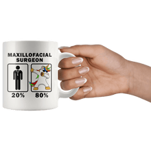 Load image into Gallery viewer, RobustCreative-Maxillofacial Surgeon Dabbing Unicorn 80 20 Principle Graduation Gift Mens - 11oz White Mug Medical Personnel Gift Idea
