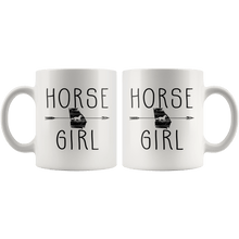 Load image into Gallery viewer, RobustCreative-Georgia Horse Girl Gifts Georgian Shape Country for women - 11oz White Mug Racing Lover Gift Idea
