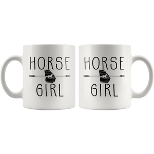 RobustCreative-Georgia Horse Girl Gifts Georgian Shape Country for women - 11oz White Mug Racing Lover Gift Idea