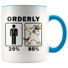 Load image into Gallery viewer, RobustCreative-Orderly Dabbing Unicorn 80 20 Principle Graduation Gift Mens - 11oz Accent Mug Medical Personnel Gift Idea
