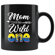 Load image into Gallery viewer, RobustCreative-Ecuadorian Mom of the Wild One Birthday Ecuador Flag Black 11oz Mug Gift Idea
