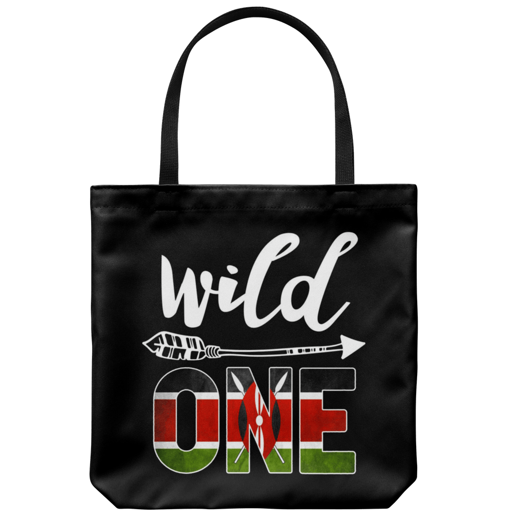 RobustCreative-Kenya Wild One Birthday Outfit 1 Kenyan Flag Tote Bag Gift Idea