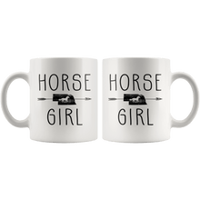 Load image into Gallery viewer, RobustCreative-Nebraska Horse Girl Gifts Nebraskan Shape Country for women - 11oz White Mug Riding Lover Gift Idea
