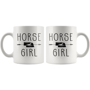 RobustCreative-Nebraska Horse Girl Gifts Nebraskan Shape Country for women - 11oz White Mug Riding Lover Gift Idea