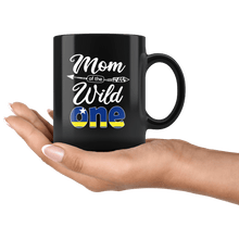 Load image into Gallery viewer, RobustCreative-Curacaoan Mom of the Wild One Birthday Curacao Flag Black 11oz Mug Gift Idea

