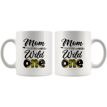 Load image into Gallery viewer, RobustCreative-Jamaican Mom of the Wild One Birthday Jamaica Flag White 11oz Mug Gift Idea
