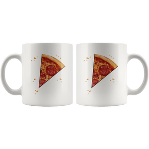 RobustCreative-Pizza Dad And Me  Fathers Day Slice Boy Kids White 11oz Mug Gift Idea