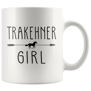 RobustCreative-Trakehner Horse Girl Gifts Horses Lover Riding Racing - 11oz White Mug Racing Lover Gift Idea