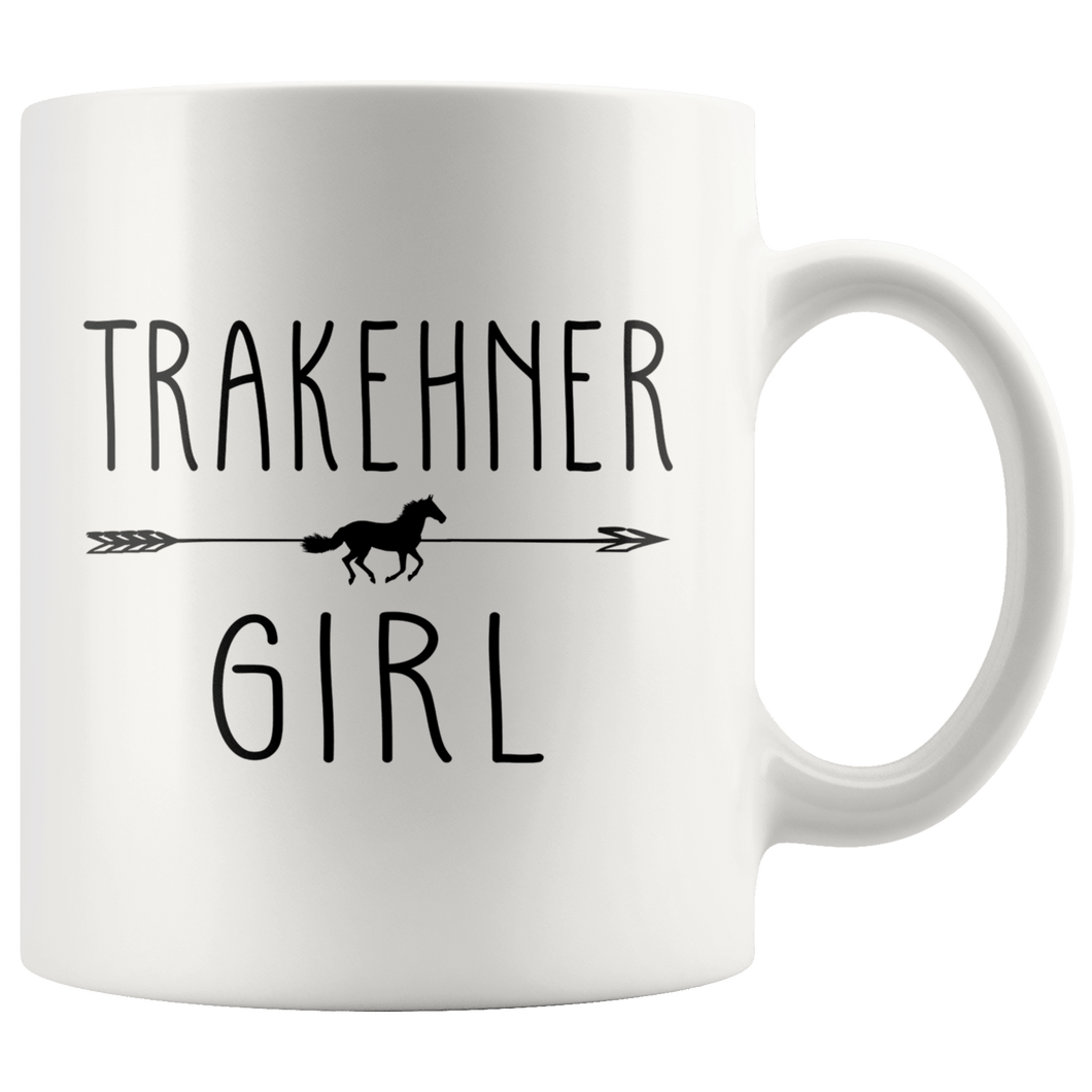 RobustCreative-Trakehner Horse Girl Gifts Horses Lover Riding Racing - 11oz White Mug Racing Lover Gift Idea