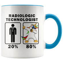 Load image into Gallery viewer, RobustCreative-Radiologic Technologist Dabbing Unicorn 80 20 Principle Graduation Gift Mens - 11oz Accent Mug Medical Personnel Gift Idea
