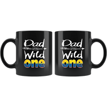 Load image into Gallery viewer, RobustCreative-Colombian Dad of the Wild One Birthday Colombia Flag Black 11oz Mug Gift Idea
