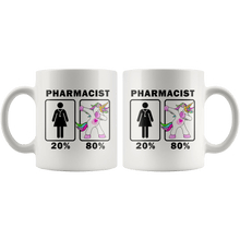 Load image into Gallery viewer, RobustCreative-Pharmacist Dabbing Unicorn 20 80 Principle Superhero Girl Womens - 11oz White Mug Medical Personnel Gift Idea
