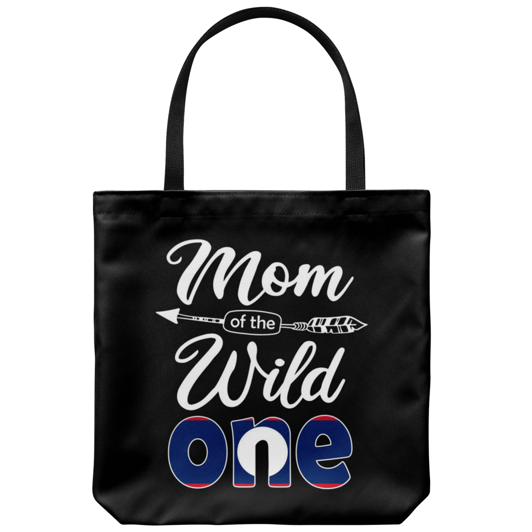 RobustCreative-Lao Mom of the Wild One Birthday Laos Flag Tote Bag Gift Idea