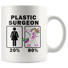 Load image into Gallery viewer, RobustCreative-Plastic Surgeon Dabbing Unicorn 20 80 Principle Superhero Girl Womens - 11oz White Mug Medical Personnel Gift Idea
