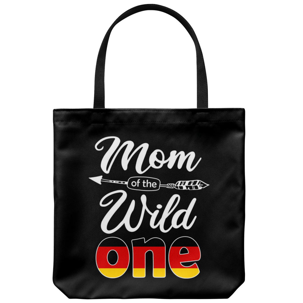 RobustCreative-German Mom of the Wild One Birthday Germany, Deutschland Flag Tote Bag Gift Idea