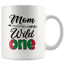 Load image into Gallery viewer, RobustCreative-Maldivian Mom of the Wild One Birthday Maldives Flag White 11oz Mug Gift Idea
