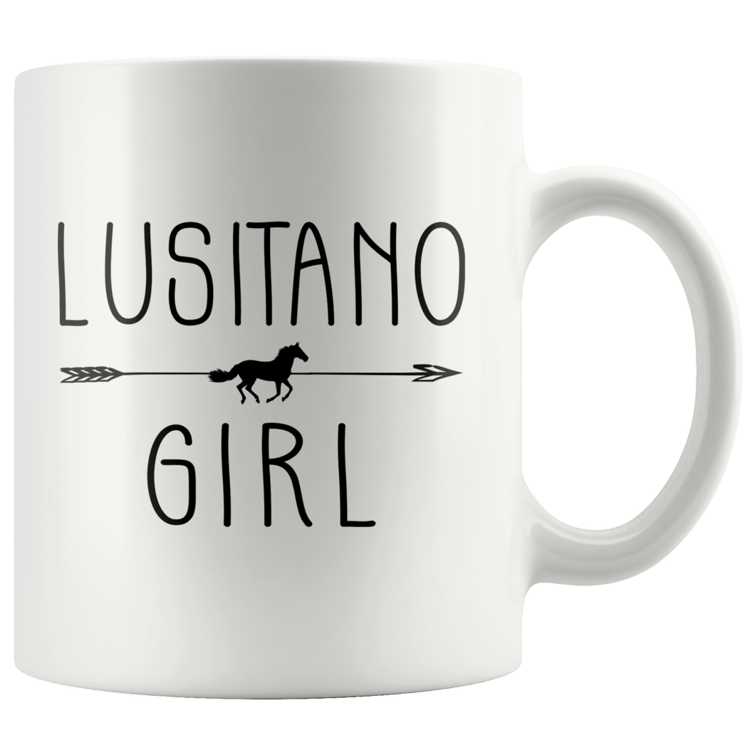 RobustCreative-Lusitano Horse Girl Gifts Horses Lover Riding Racing - 11oz White Mug Racing Lover Gift Idea