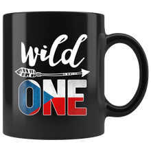 Load image into Gallery viewer, RobustCreative-Czech Republic Wild One Birthday Outfit 1 Czech Flag Black 11oz Mug Gift Idea

