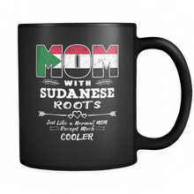 Load image into Gallery viewer, RobustCreative-Best Mom Ever with Sudanese Roots - Sudan Flag 11oz Funny Black Coffee Mug - Mothers Day Independence Day - Women Men Friends Gift - Both Sides Printed (Distressed)
