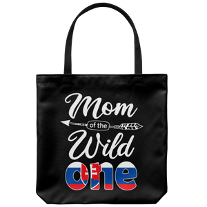 RobustCreative-Slovak Mom of the Wild One Birthday Slovakia Flag Tote Bag Gift Idea