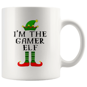 RobustCreative-Im The Gamer Elf Matching Family Christmas - 11oz White Mug Christmas group green pjs costume Gift Idea