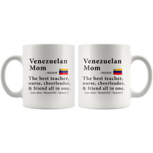 Load image into Gallery viewer, RobustCreative-Venezuelan Mom Definition Venezuela Flag Mothers Day - 11oz White Mug family reunion gifts Gift Idea
