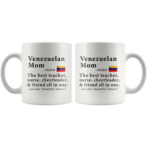 RobustCreative-Venezuelan Mom Definition Venezuela Flag Mothers Day - 11oz White Mug family reunion gifts Gift Idea