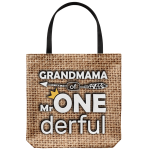 RobustCreative-Grandmama of Mr Onederful Crown 1st Birthday Boy Im One Outfit Tote Bag Gift Idea