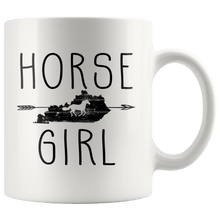 Load image into Gallery viewer, RobustCreative-Kentucky Horse Girl Gifts Kentuckian Shape Country for women - 11oz White Mug Riding Lover Gift Idea
