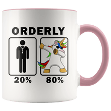 Load image into Gallery viewer, RobustCreative-Orderly Dabbing Unicorn 80 20 Principle Graduation Gift Mens - 11oz Accent Mug Medical Personnel Gift Idea
