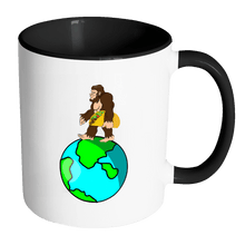 Load image into Gallery viewer, RobustCreative-Bigfoot Earth Day Tacos - Cinco De Mayo Mexican Fiesta - No Siesta Mexico Party - 11oz Black &amp; White Funny Coffee Mug Women Men Friends Gift ~ Both Sides Printed
