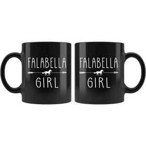 RobustCreative-Falabella Horse Girl Gifts Horses Lover Riding Racing - 11oz Black Mug Racing Lover Gift Idea