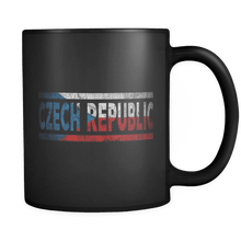 Load image into Gallery viewer, RobustCreative-Retro Vintage Flag Czech Czech Republic 11oz Black Coffee Mug ~ Both Sides Printed
