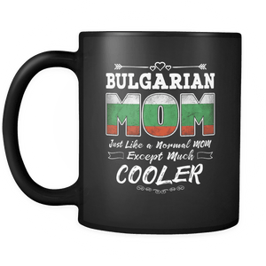 RobustCreative-Best Mom Ever is from Bulgaria - Bulgarian Flag 11oz Funny Black Coffee Mug - Mothers Day Independence Day - Women Men Friends Gift - Both Sides Printed (Distressed)