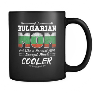 RobustCreative-Best Mom Ever is from Bulgaria - Bulgarian Flag 11oz Funny Black Coffee Mug - Mothers Day Independence Day - Women Men Friends Gift - Both Sides Printed (Distressed)