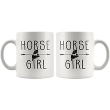 Load image into Gallery viewer, RobustCreative-Maine Horse Girl Gifts Mainer Shape Country for women - 11oz White Mug Racing Lover Gift Idea
