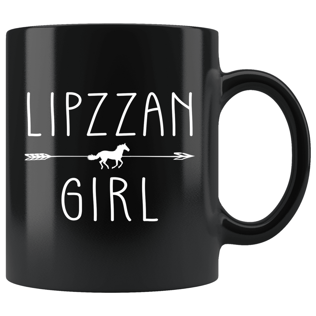 RobustCreative-Lipzzan Horse Girl Gifts Horses Lover Riding Racing - 11oz Black Mug Riding Lover Gift Idea