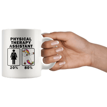 Load image into Gallery viewer, RobustCreative-Physical Therapy Assistant Dabbing Unicorn 80 20 Principle Superhero Girl Womens - 11oz White Mug Medical Personnel Gift Idea
