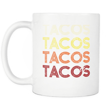 Load image into Gallery viewer, RobustCreative-Tacos Vintage Retro - Cinco De Mayo Mexican Fiesta - No Siesta Mexico Party - 11oz White Funny Coffee Mug Women Men Friends Gift ~ Both Sides Printed
