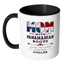 Load image into Gallery viewer, RobustCreative-Best Mom Ever with Panamanian Roots - Panama Flag 11oz Funny Black &amp; White Coffee Mug - Mothers Day Independence Day - Women Men Friends Gift - Both Sides Printed (Distressed)
