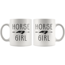 Load image into Gallery viewer, RobustCreative-North Carolina Horse Girl Gifts Carolinian Shape Country for women - 11oz White Mug Racing Lover Gift Idea
