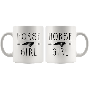 RobustCreative-North Carolina Horse Girl Gifts Carolinian Shape Country for women - 11oz White Mug Racing Lover Gift Idea