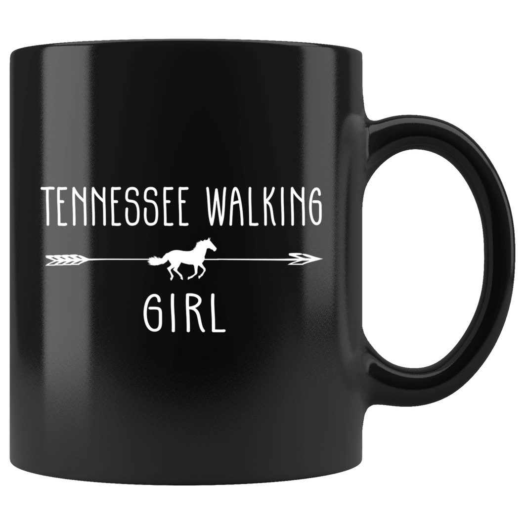 RobustCreative-Tennessee Walking Horse Girl Gifts Horses Lover Riding Racing - 11oz Black Mug Riding Lover Gift Idea