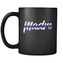 Load image into Gallery viewer, RobustCreative-Police Madre patriotic Trooper Cop Thin Blue Line  Law Enforcement Officer 11oz Black Coffee Mug ~ Both Sides Printed
