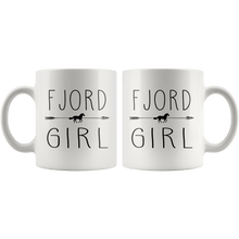 Load image into Gallery viewer, RobustCreative-Fjord Horse Girl Gifts Horses Lover Riding Racing - 11oz White Mug Racing Lover Gift Idea
