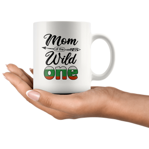 RobustCreative-Bulgarian Mom of the Wild One Birthday Bulgaria Flag White 11oz Mug Gift Idea