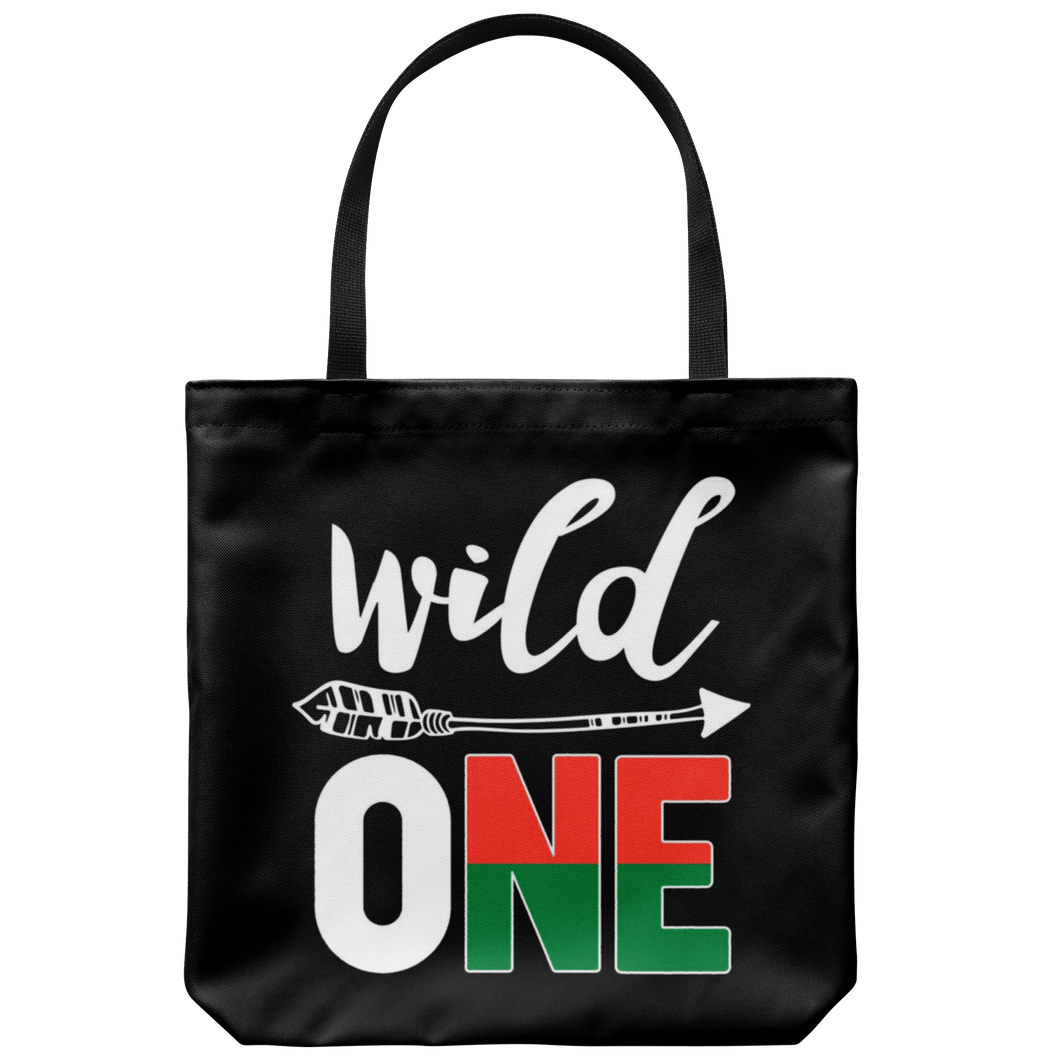 RobustCreative-Madagascar Wild One Birthday Outfit 1 Malagasy Flag Tote Bag Gift Idea